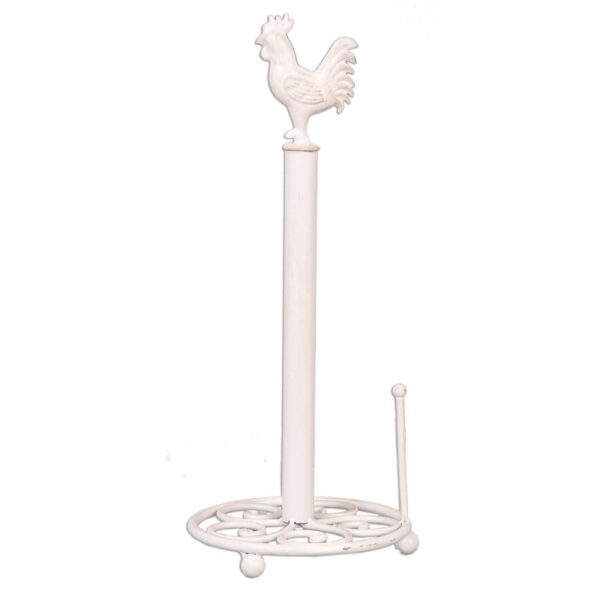 6y0518w portarotolo per la cucina gallo o 18×43 cm bianco ferro portarotolo