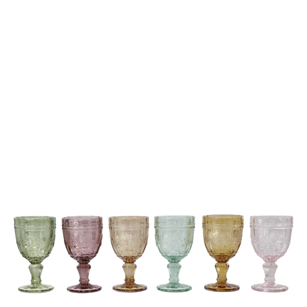 6 bicchieri calice colorati Chic Antique "Saint-Émilion Collection" - immagine 2