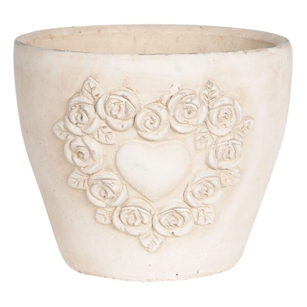 Vaso decorato bianco anticoClayre & Eef