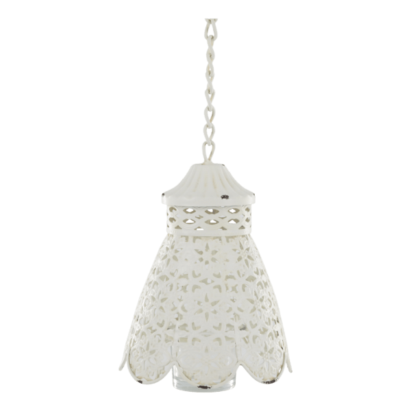 Lanterna sospesa con lumino porta candela Chic Antique H.18 cm. - immagine 2