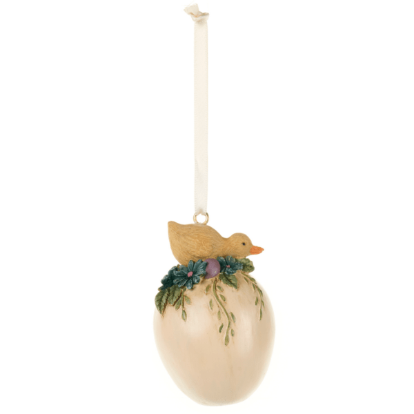 Decorazione uovo pasqua Nuvole di stoffa h.8cm