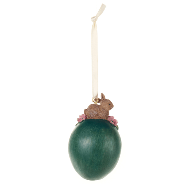 Decorazione uovo pasqua Nuvole di stoffa h.8cm